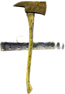 FIREMANS AXE RUSTY