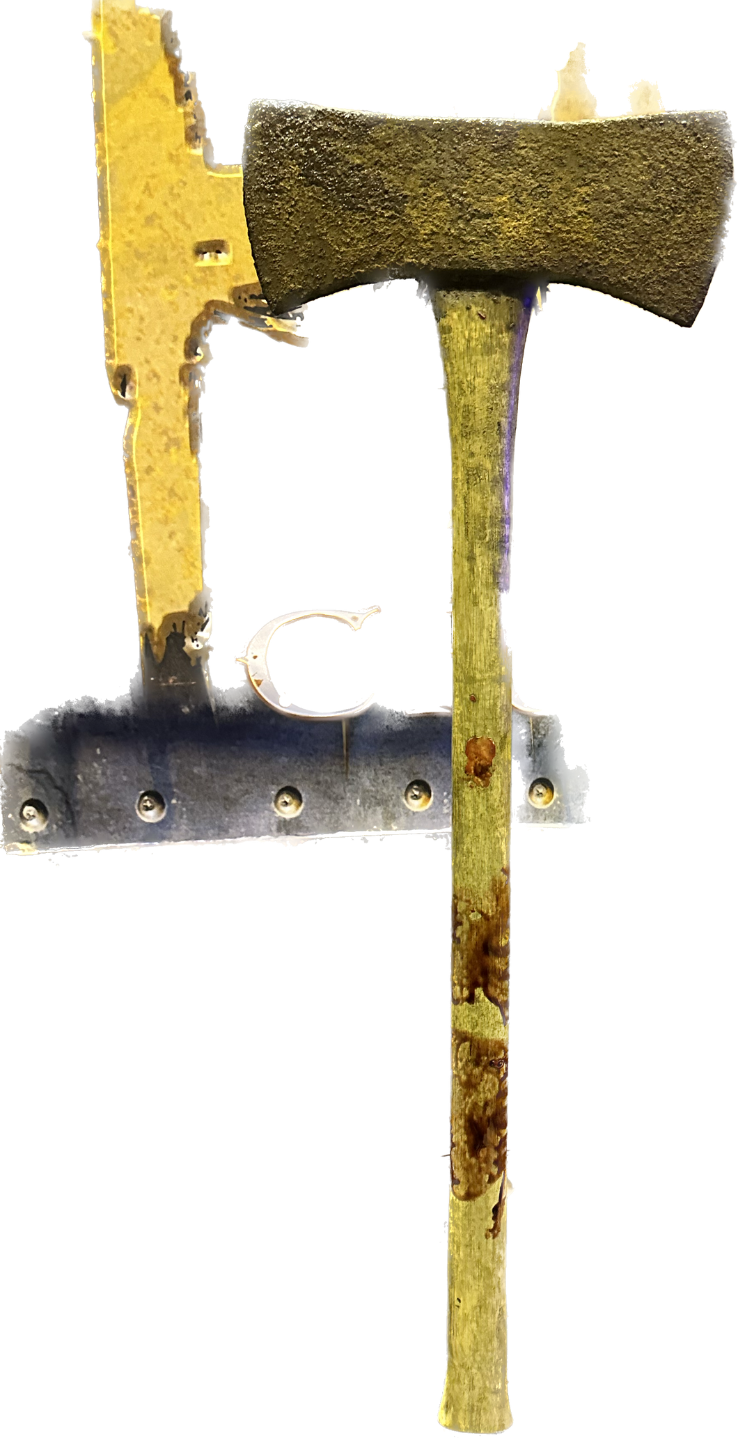 DOUBLE HEADED AXE RUSTY
