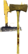 DOUBLE HEADED AXE RUSTY